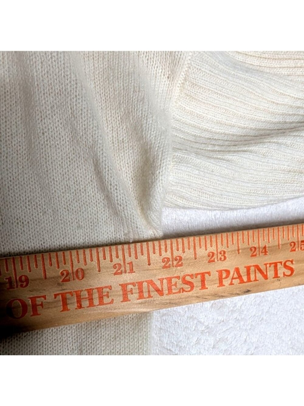 Vince Cashmere Open-Front Cardigan Ribbed Sleeves Split Panel Cream Sz M - Picture 8 of 11